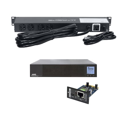 Lowell UPS System, 2000VA, Line Interactive, Out: 120V AC In: 120V AC UPS8-2000-IPCD